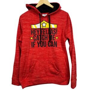 DC‎ Comics Wonder Woman Hey Fellas Red Hoodie Sweatshirt Size XL